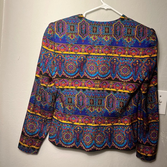 Women’s size 8 adrianna papell Colorful Botton Top Multicolored Stylish Top - Picture 1 of 6